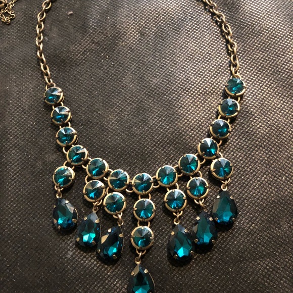 Sensational blue multi dangles stunning festive necklace A real beauty - Picture 3 of 7